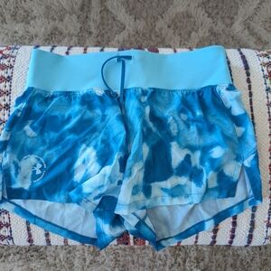 Women's Blue Tie-Dye Shorts